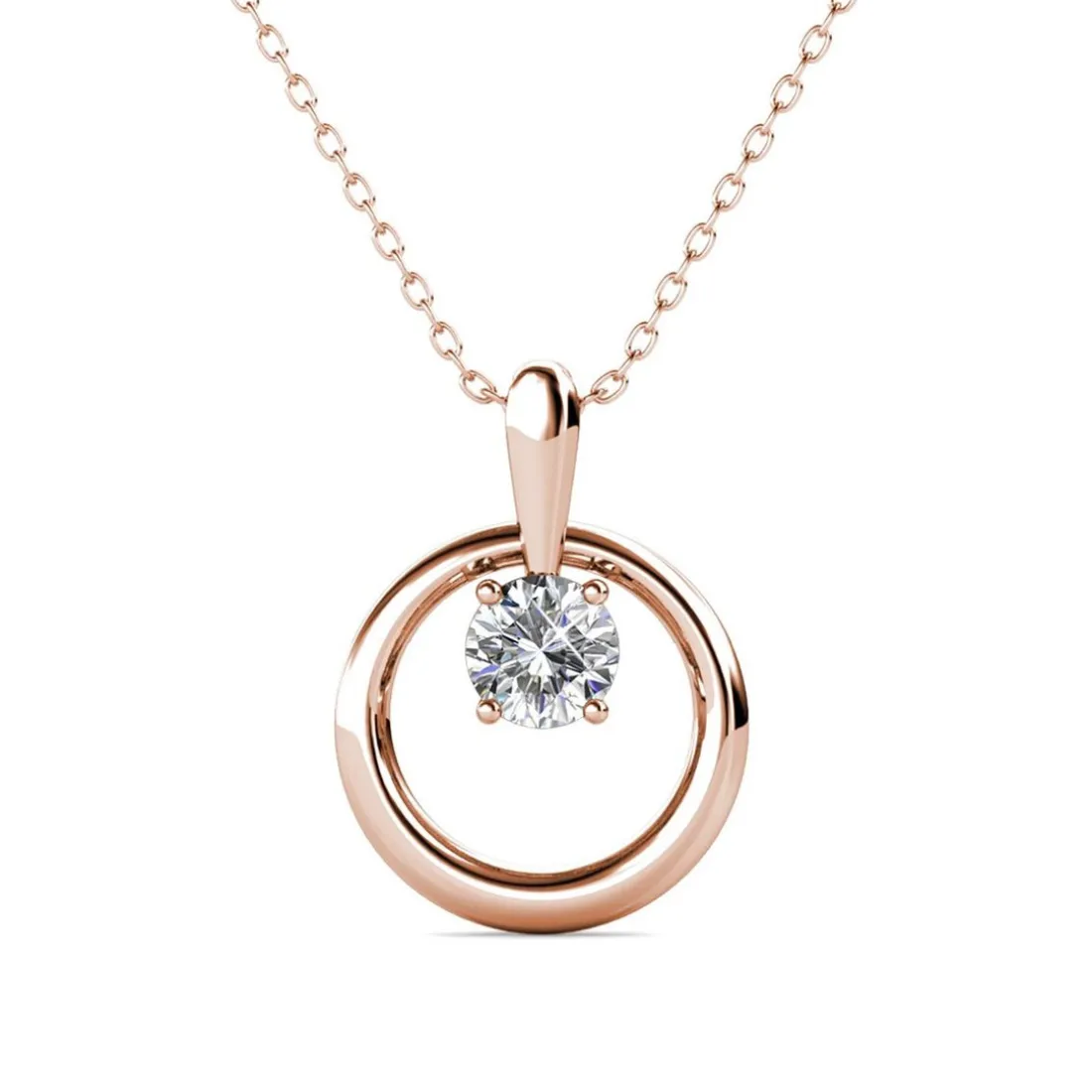 Collier Femme MYC-Paris Solitaire - DP0181-RG Laiton Doré rose