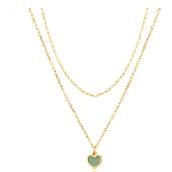 Collier Femme Pixies Bijoux - PNM0026-1GAV Acier Vert