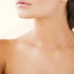 Collier femme plaqué or - UYZ3YW45