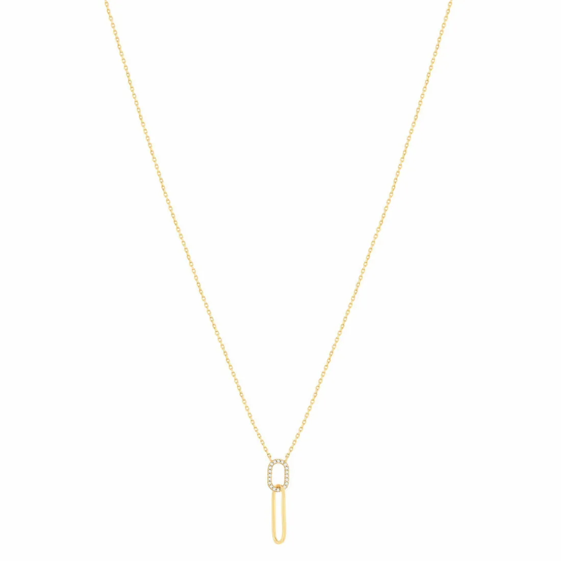 Collier femme plaqué or - UW33Y045