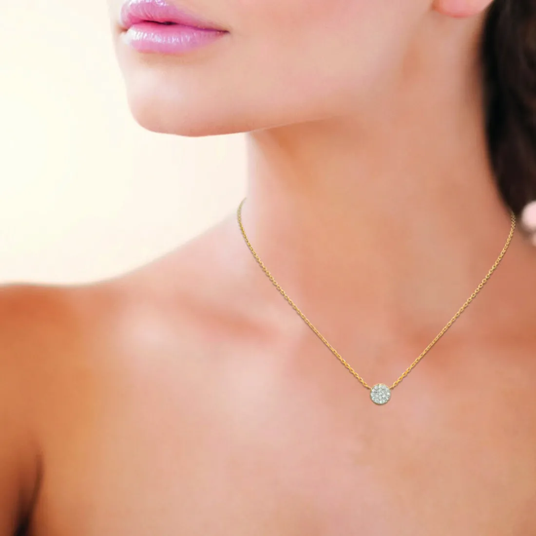 Collier femme plaqué or - UWZ45Y45