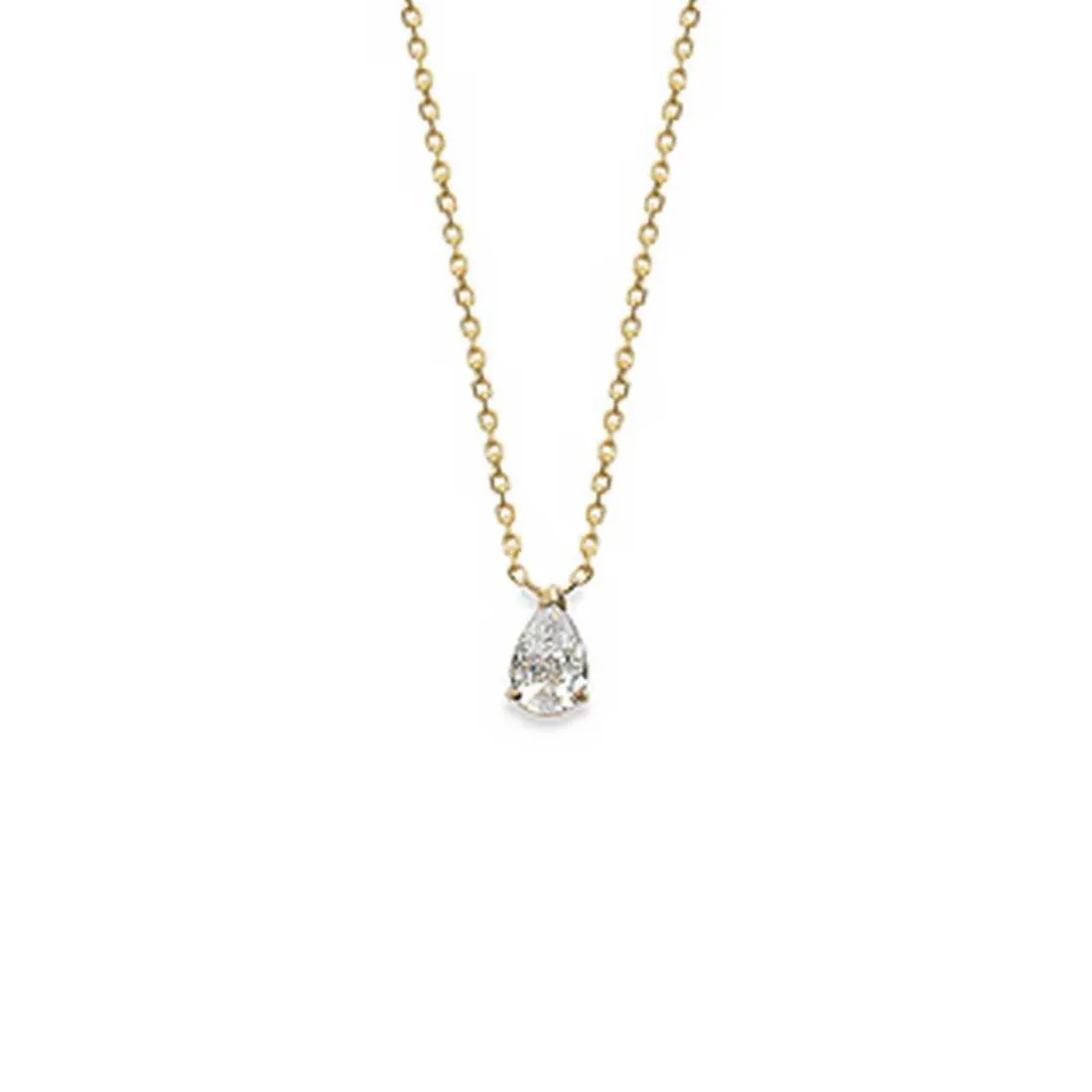 Collier Femme plaqué or pendentif goutte Maison de la Bijouterie UWZ00345