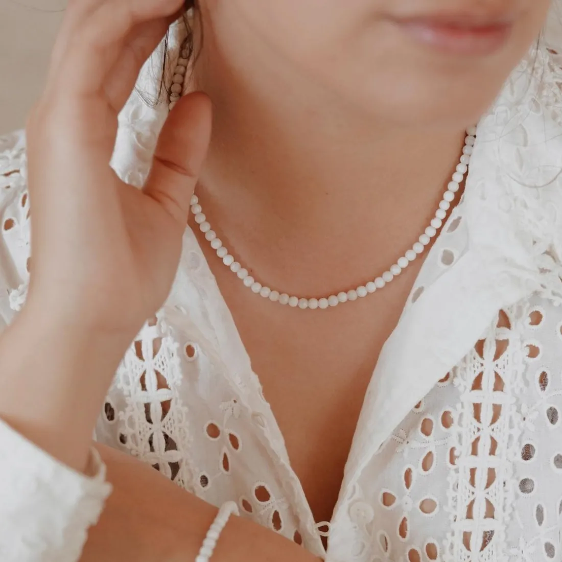 Collier Femme Sloya Serena en Pierres de Lune