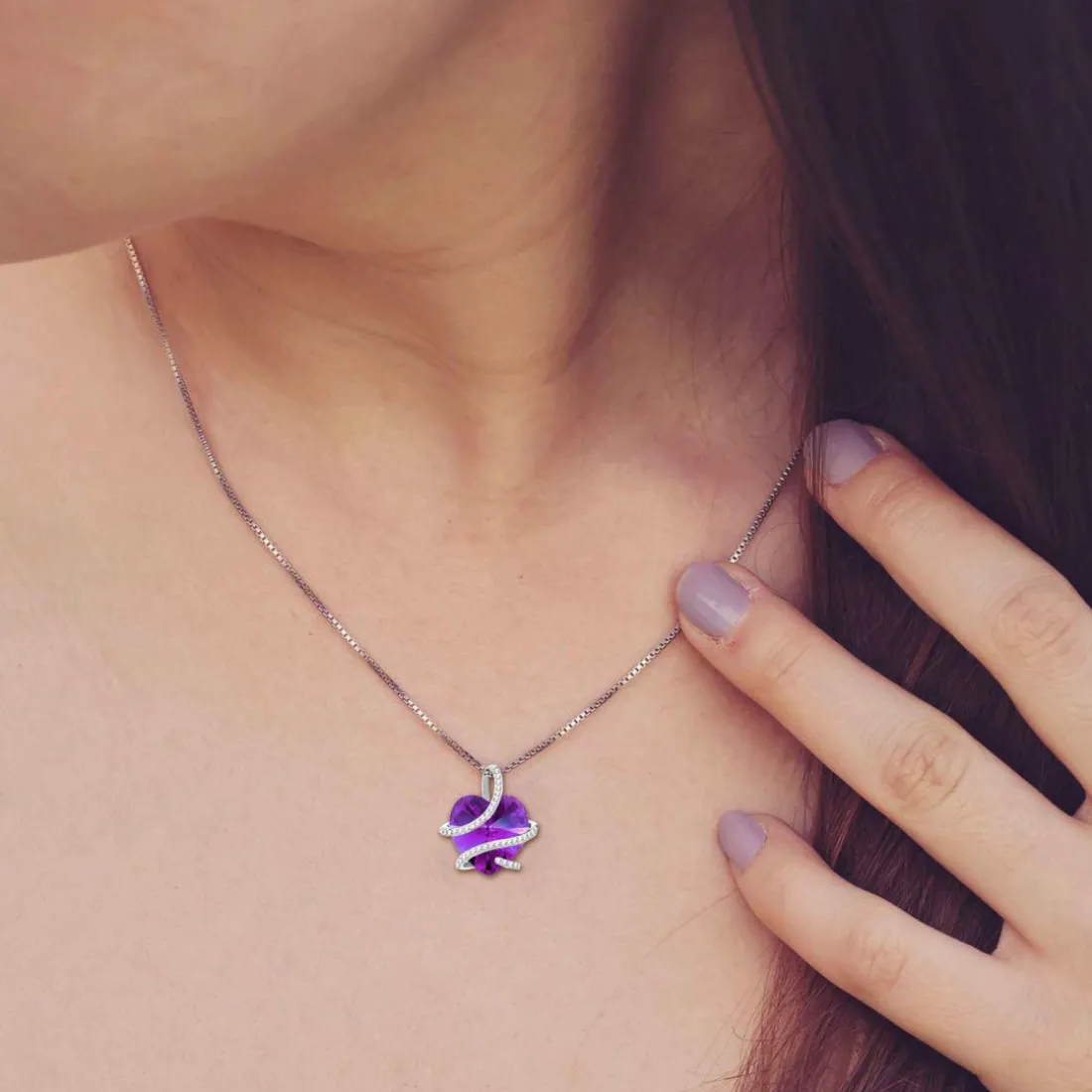 Collier femme So Charm - BS1409-AMET Métal Argent