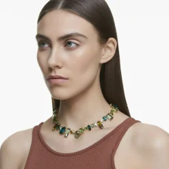 Collier Femme Swarovski - 5613735 Métal Vert