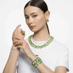 Collier Femme Swarovski - 5619491 Métal doré Vert