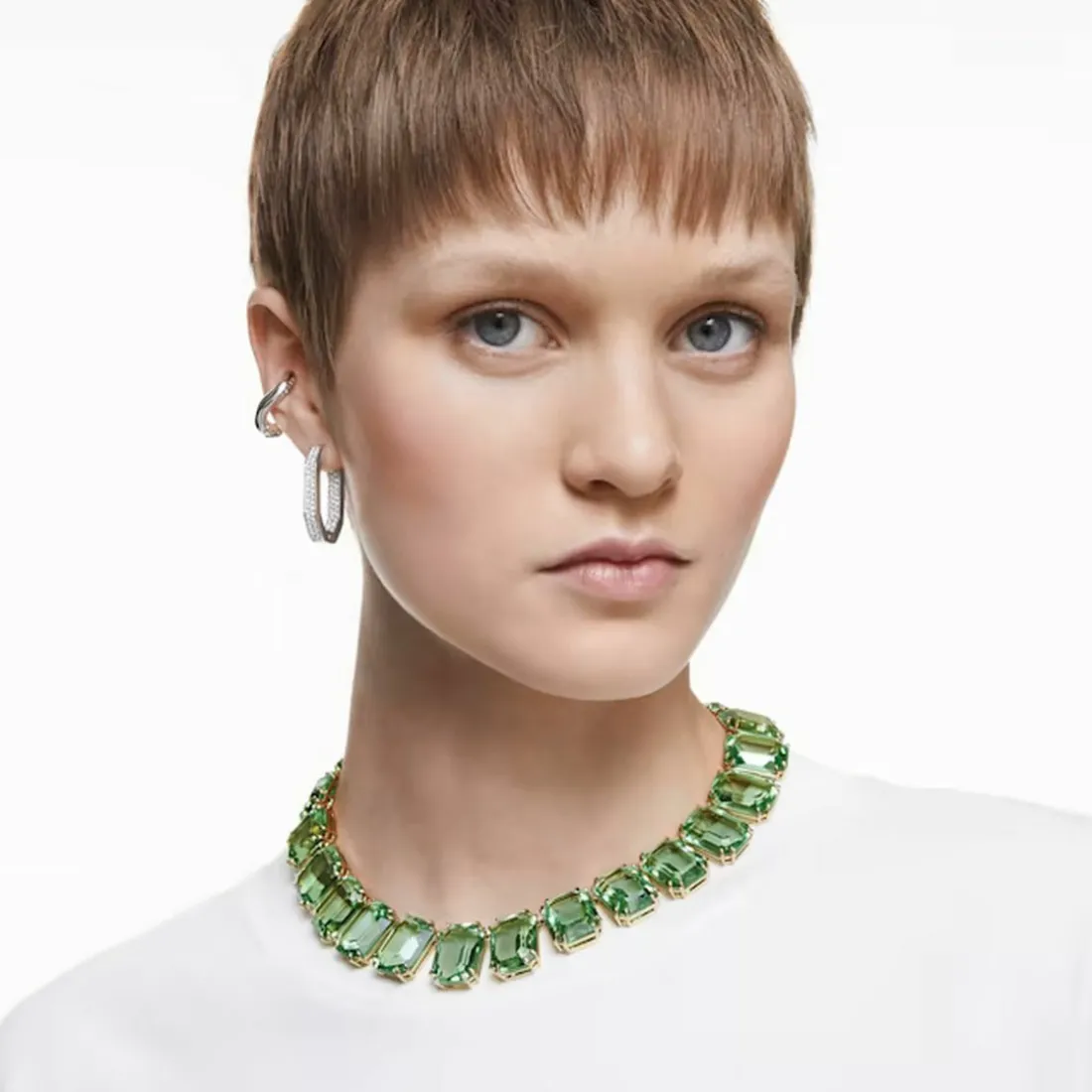 Collier Femme Swarovski - 5598261 Métal doré Vert