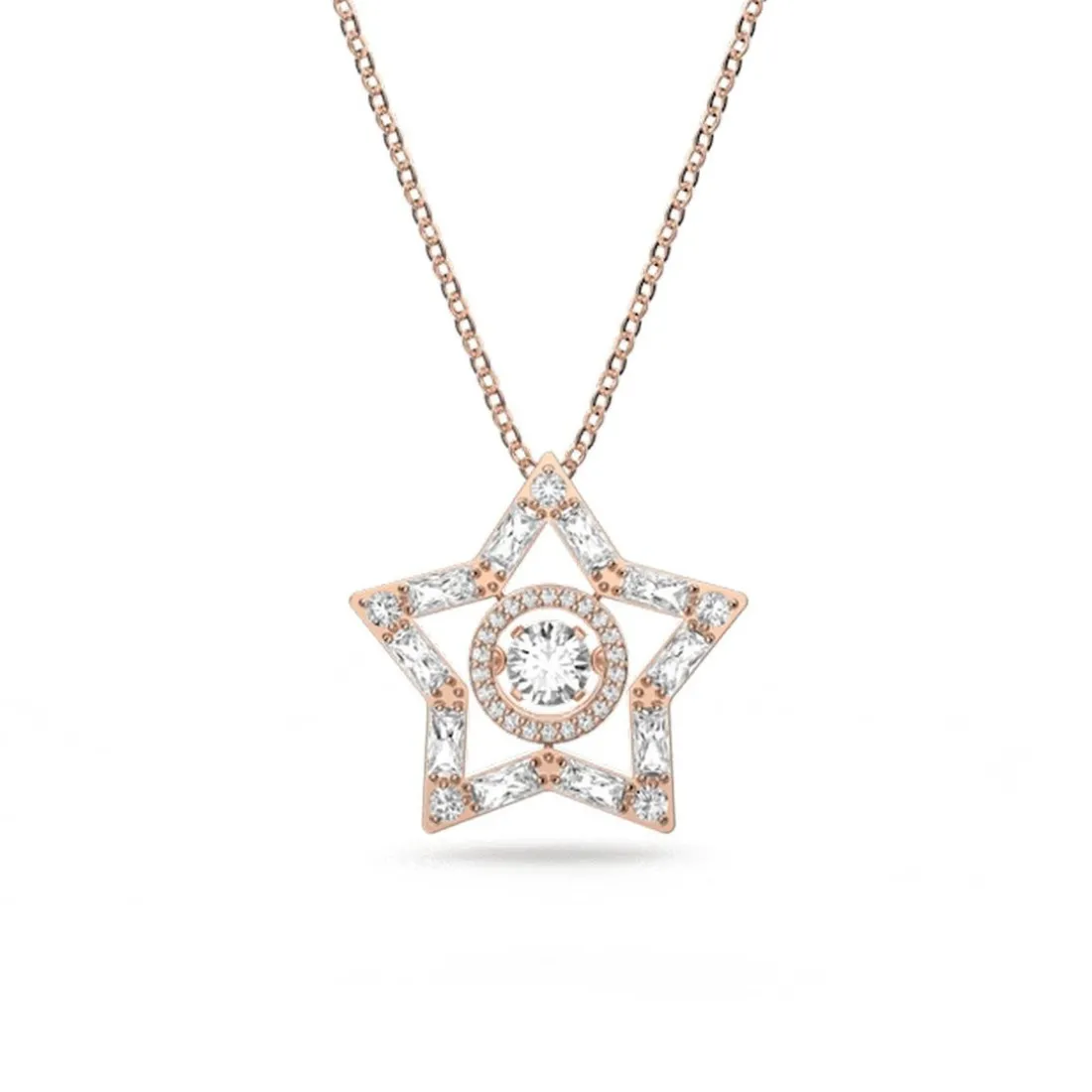 Collier Femme Swarovski - 5617766 Métal Doré rose