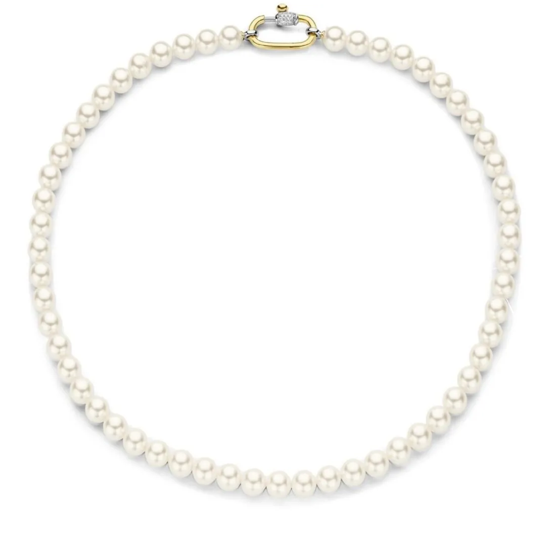 Collier Femme Ti Sento 3967PW-48 - Argent, plaqué or