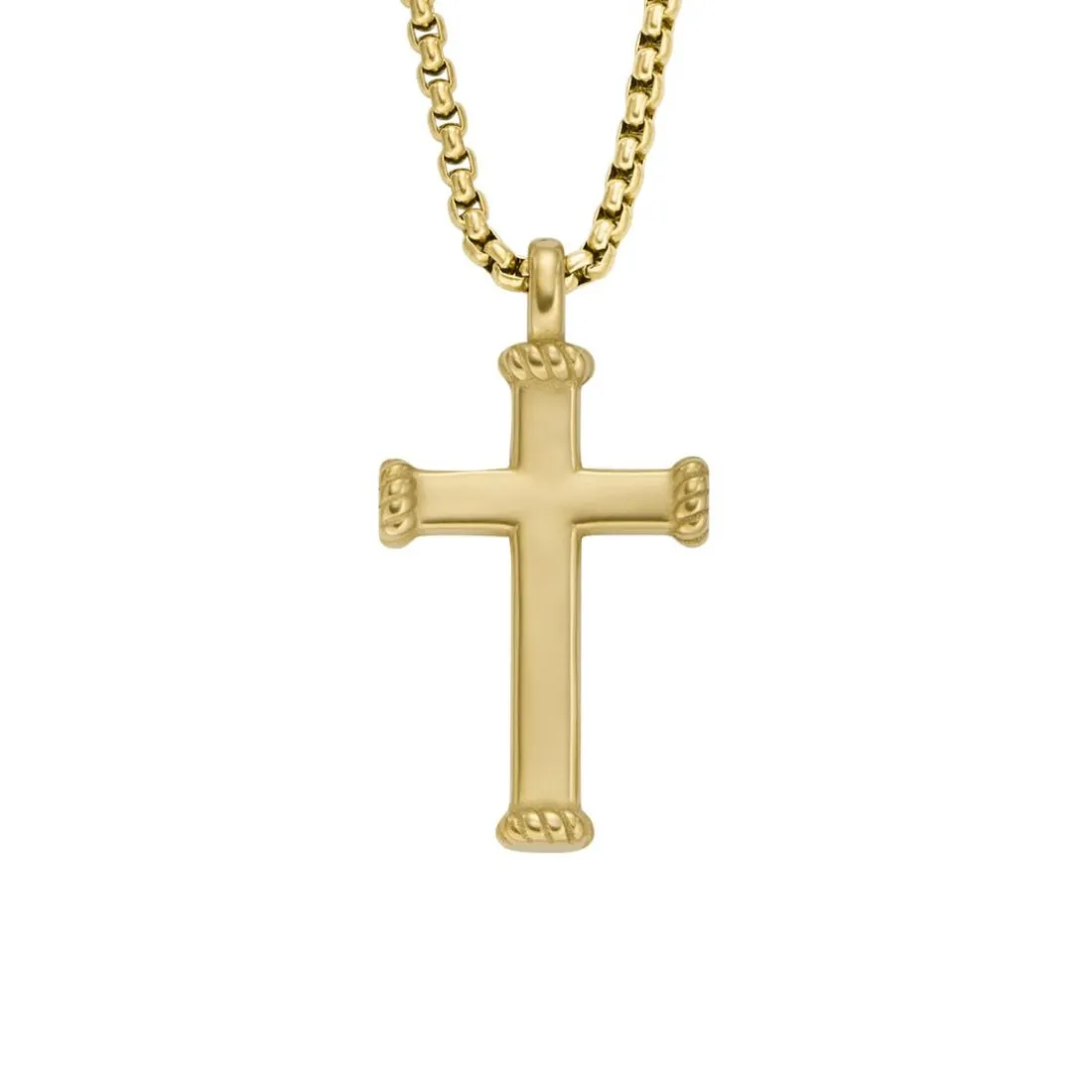 Collier Homme Fossil Bijoux - JF04701710 - Acier Doré