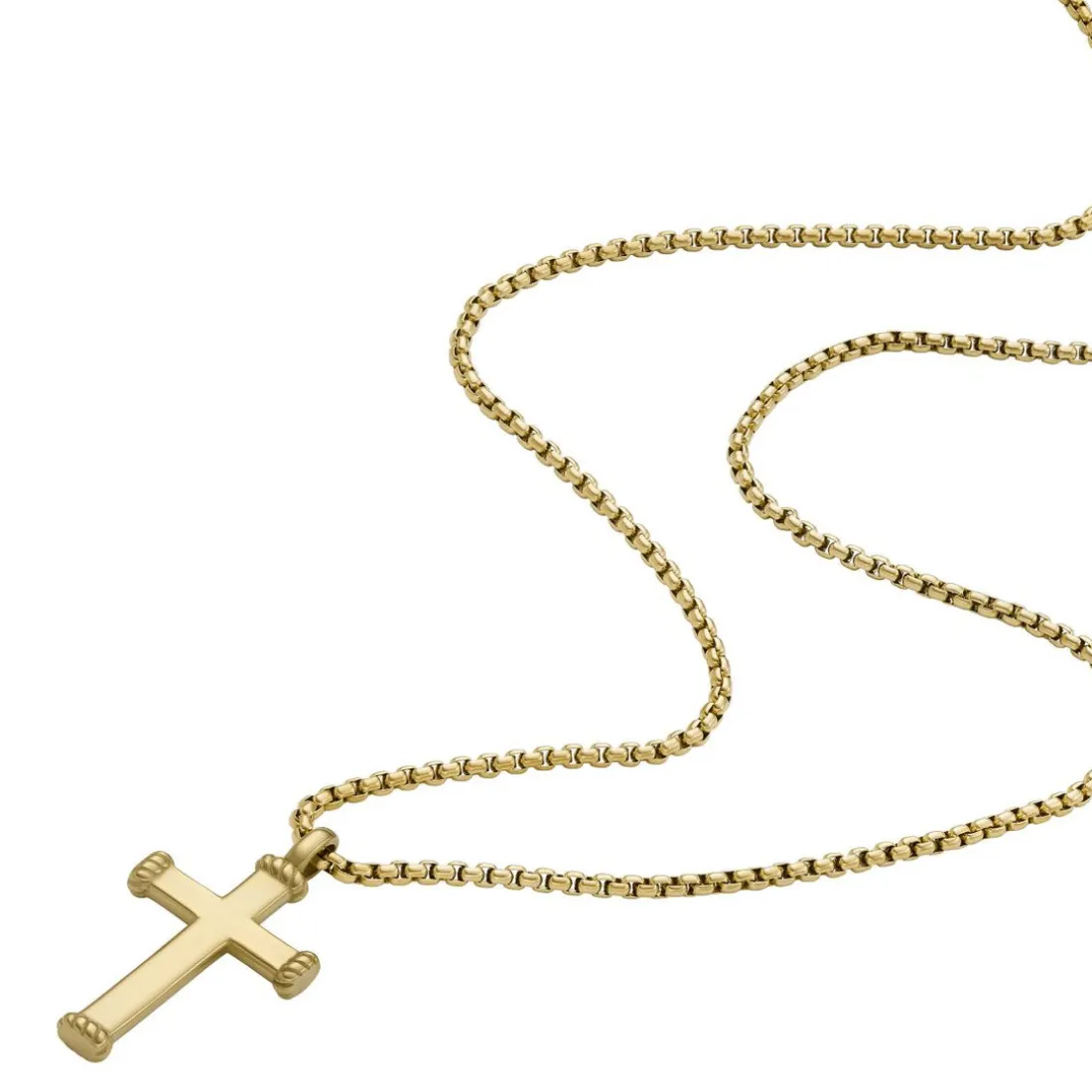 Collier Homme Fossil Bijoux - JF04701710 - Acier Doré
