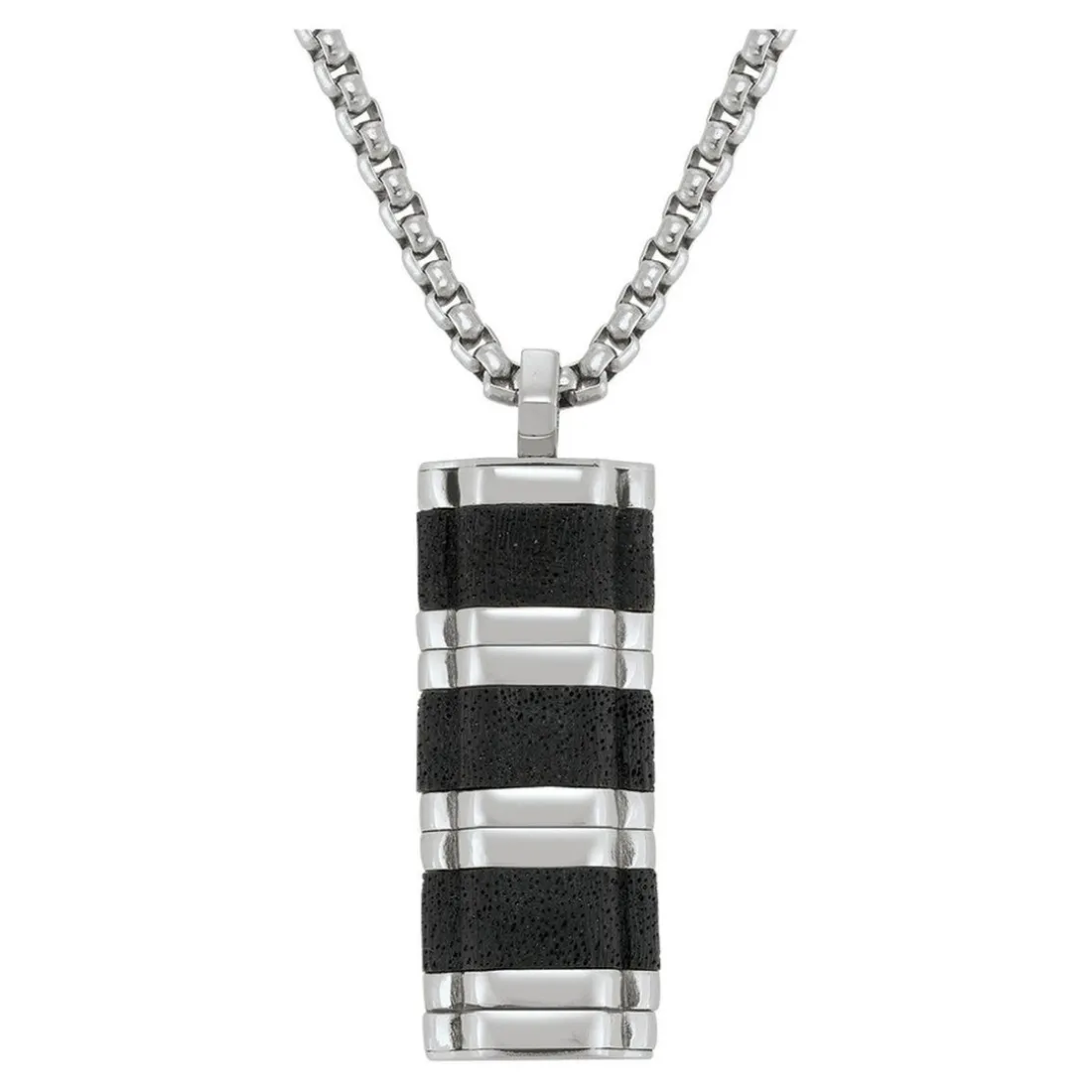 Collier Homme Jourdan JH150006N - BADI - Acier Argent
