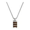 Collier Homme Jourdan MG029H - BADI - Acier Argent