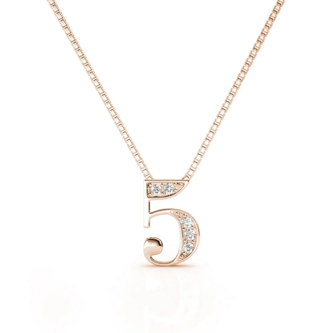 Collier Number 5 Or Rose