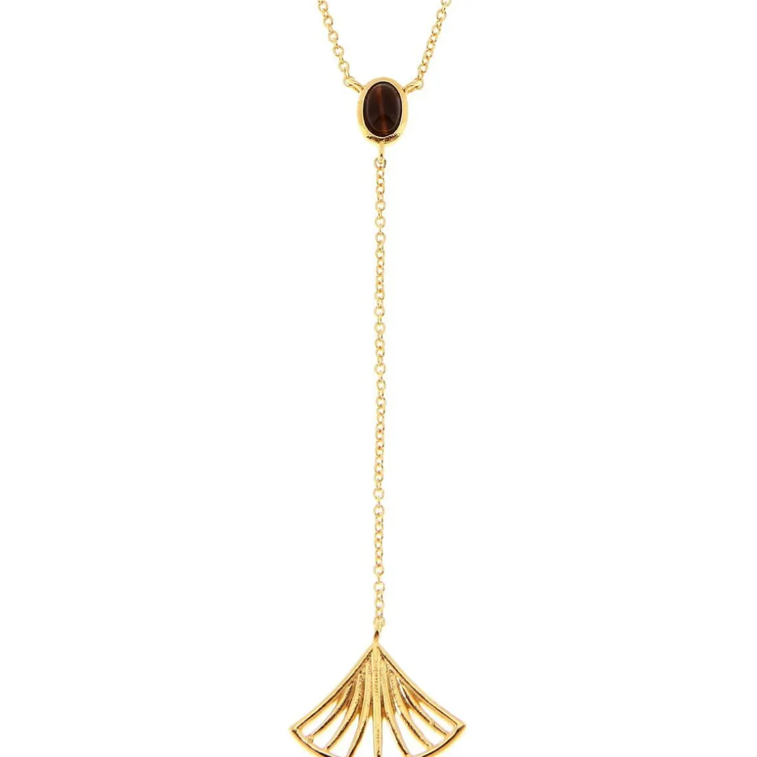 Collier Arielle Doré & Onyx Noir