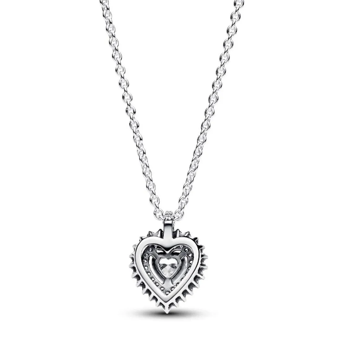 Collier avec Pendentif Halo Cœur Scintillant