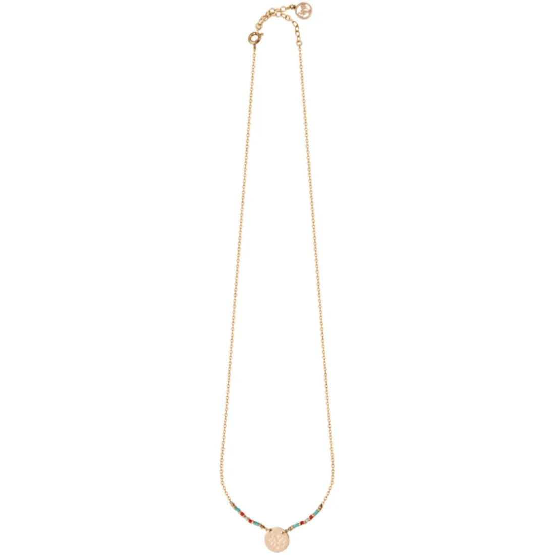 Collier et pendentif Clyda BCL26BBGT - Laiton Doré