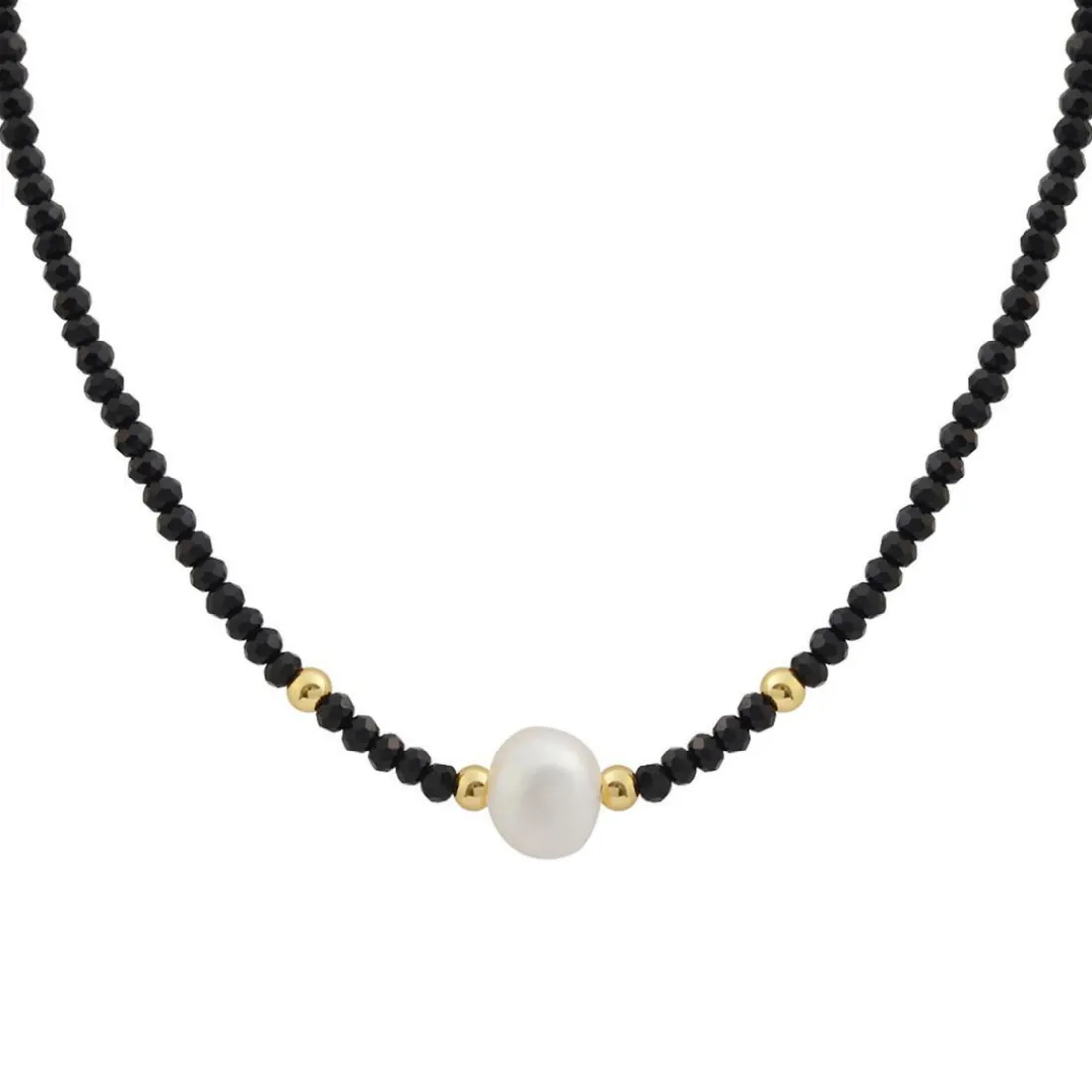 Collier et pendentif Femme Edforce 534-0113-N - Perle noir