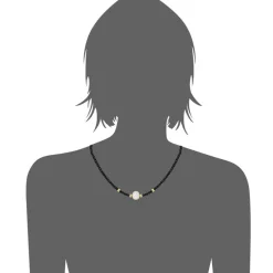 Collier et pendentif Femme Edforce 534-0113-N - Perle noir