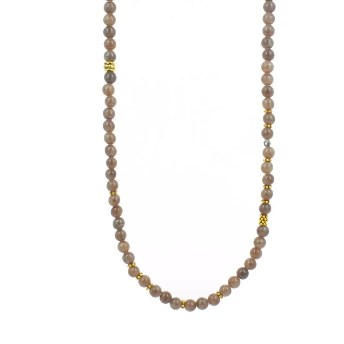 Collier et pendentif Les Interchangeables A59275 - Sautoir Bobo Chic Beige Rosé / foncé Femme