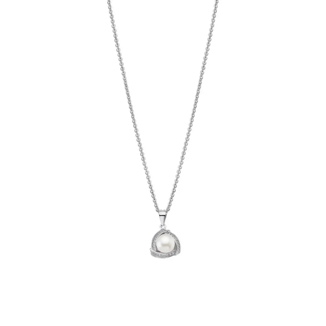 Collier et pendentif Lotus Silver LP1928-1/1 - perles Argent Femme