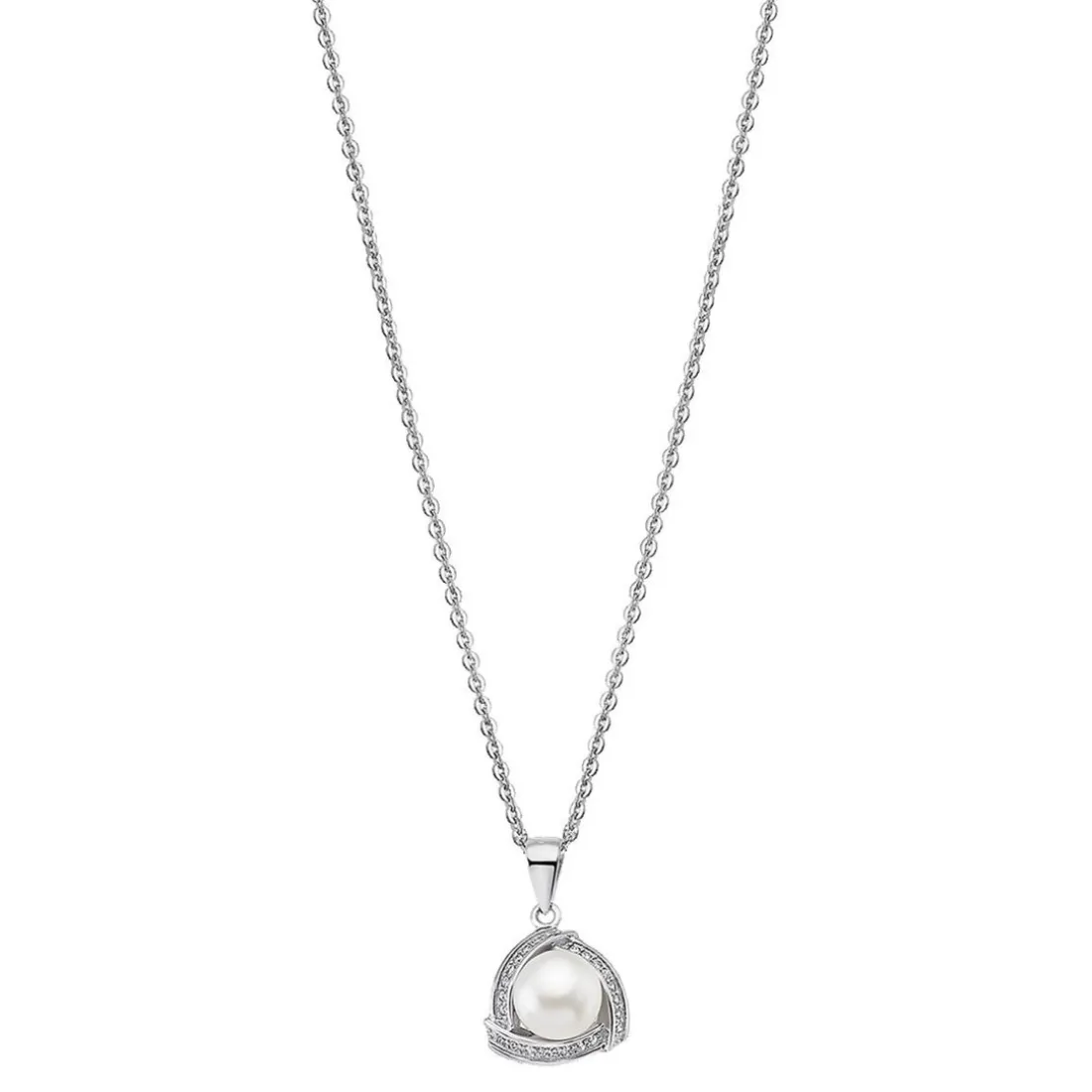 Collier et pendentif Lotus Silver LP1928-1/1 - perles Argent Femme