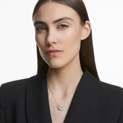 Collier et pendentif Swarovski Bijoux 5414999 - Acier Doré Rose Cristaux Swarovski Femme