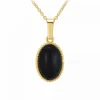 Collier femme Angèle M B2458-BLACK-ONYX - Métal Doré