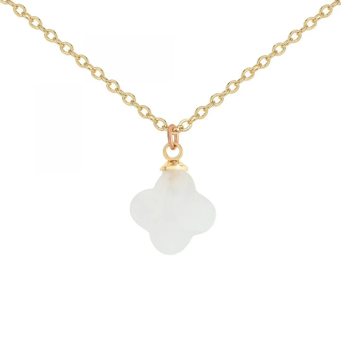 Collier femme Angèle M B2481-BLANC