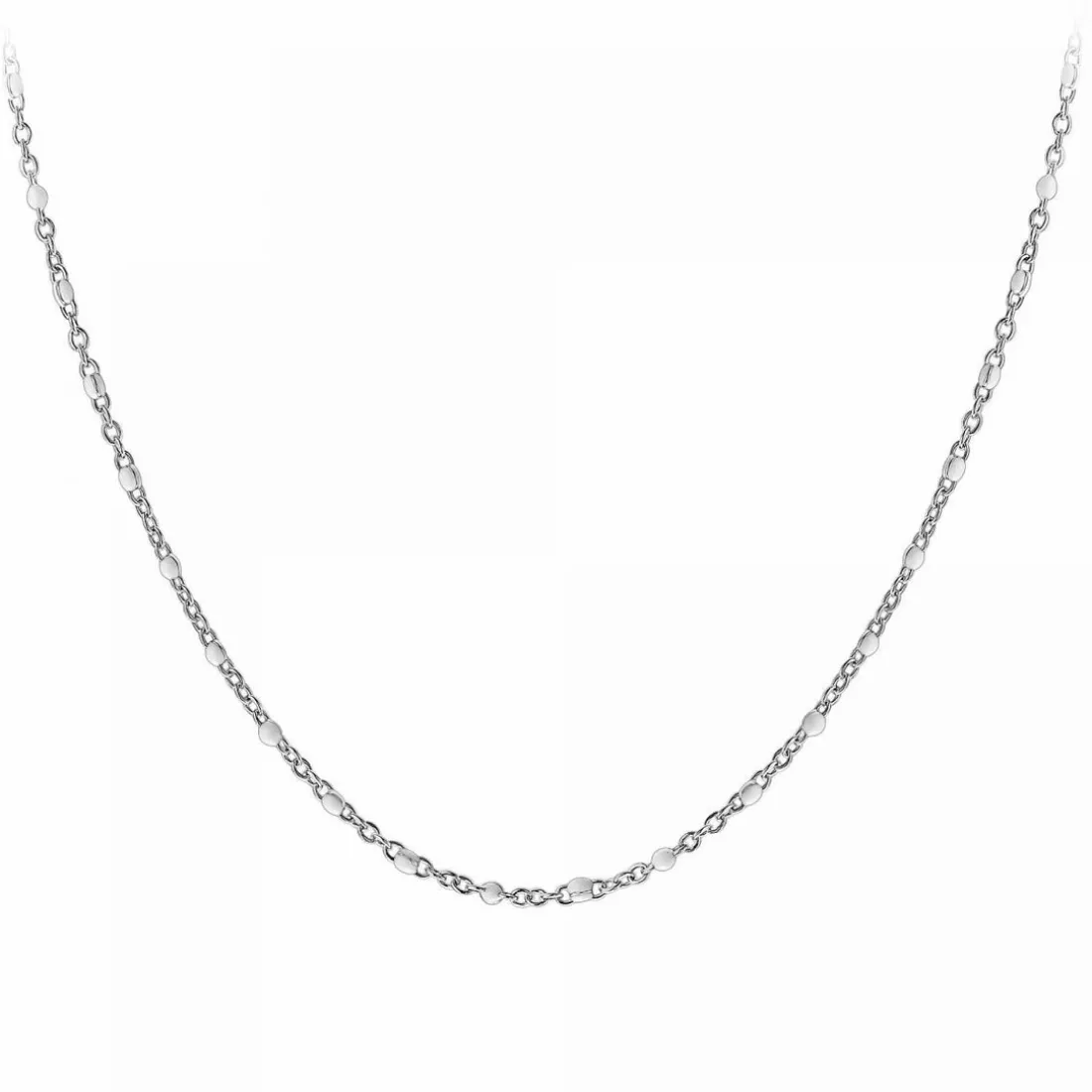 Collier femme Angèle M B2380-BLANC - Acier Argent
