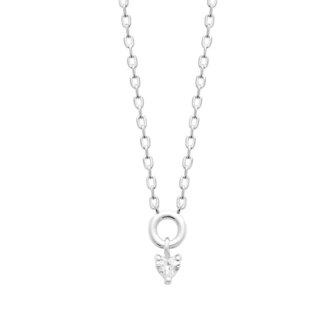 Collier femme argent pendentif oxyde de zirconium Maison de la Bijouterie VW3VU345