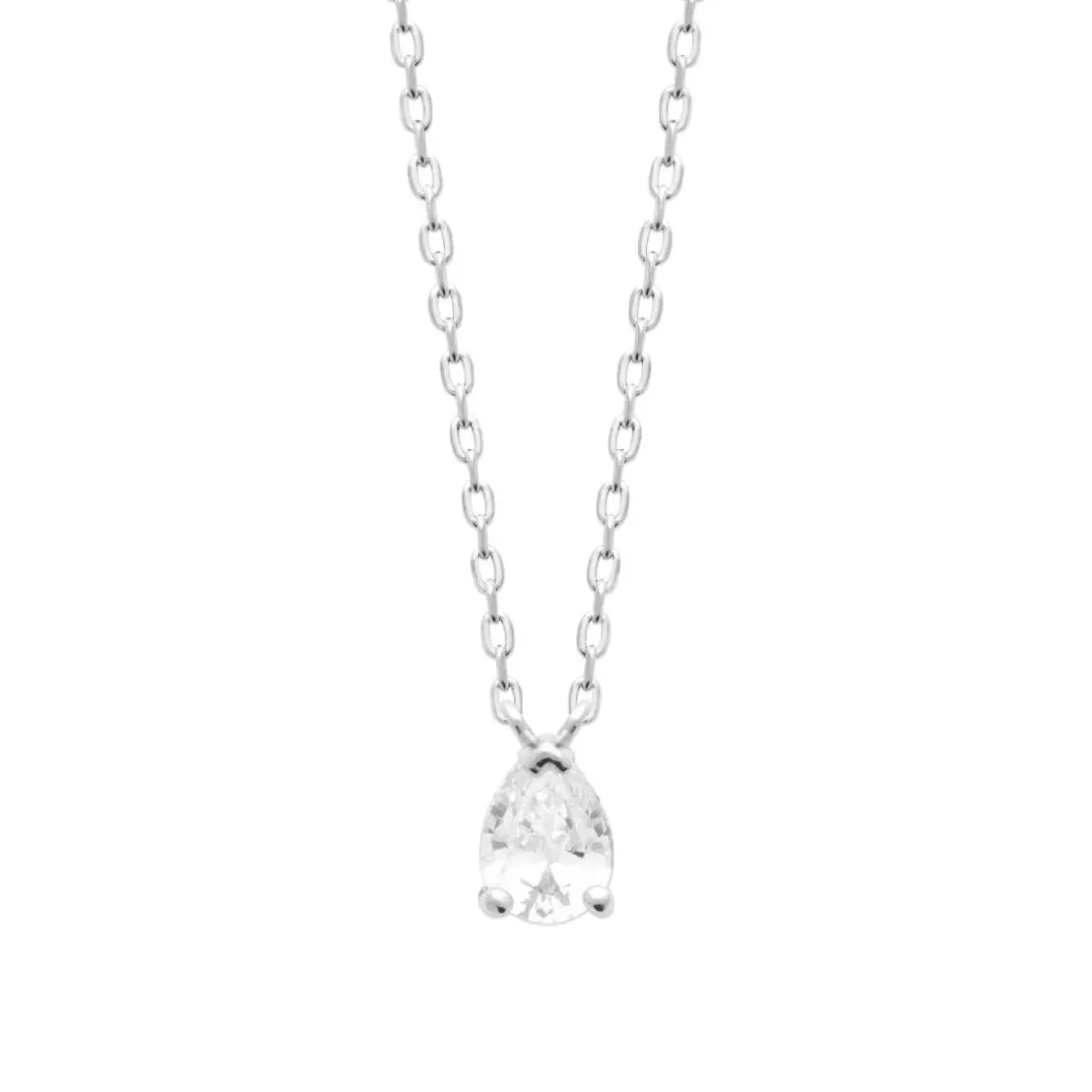 Collier femme argent pendentif goutte Maison de la Bijouterie VW3UW445