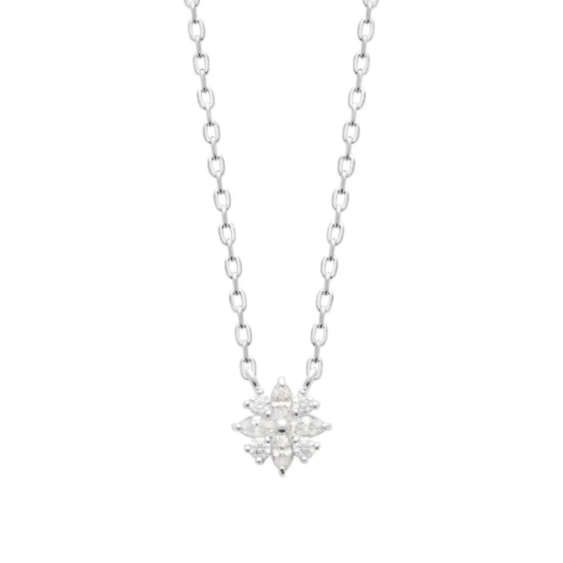 Collier femme argent pendentif oxydes Maison de la Bijouterie VW3UWY45