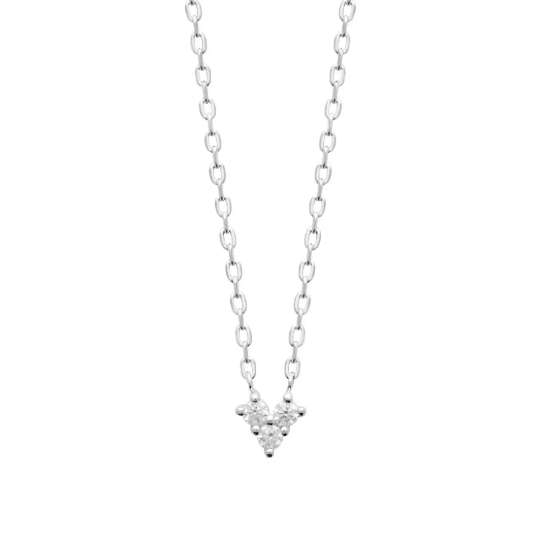 Collier femme argent pendentif oxyde de zirconium Maison de la Bijouterie VW3W6W45