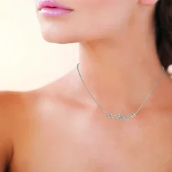 Collier femme argent rhodié - WYZ3YW45