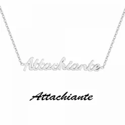 Collier femme Athème - B2689-ARGENT-ATTACHIANTE Acier Argent