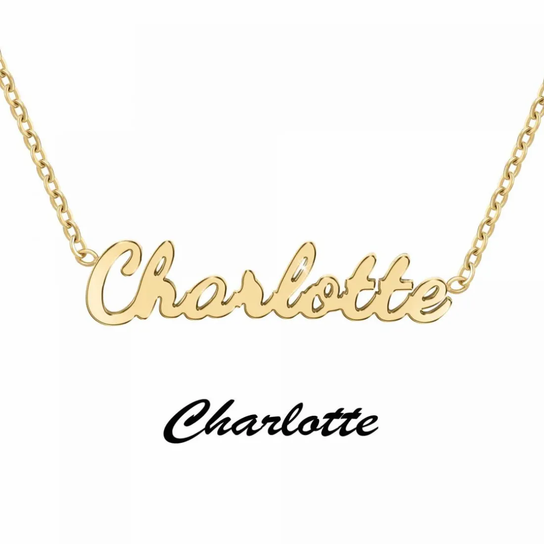 Collier Femme Athème - B2689-DORE-CHARLOTTE Acier