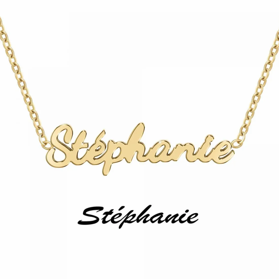 Collier Femme Athème - B2689-DORE-STEPHANIE Acier