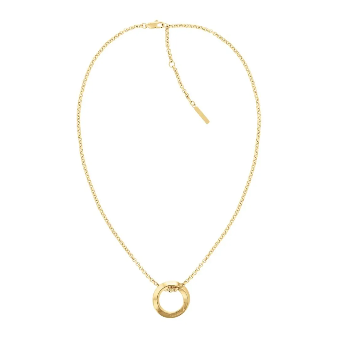 Collier Femme Calvin Klein Twisted Ring - 35000307 Acier Doré