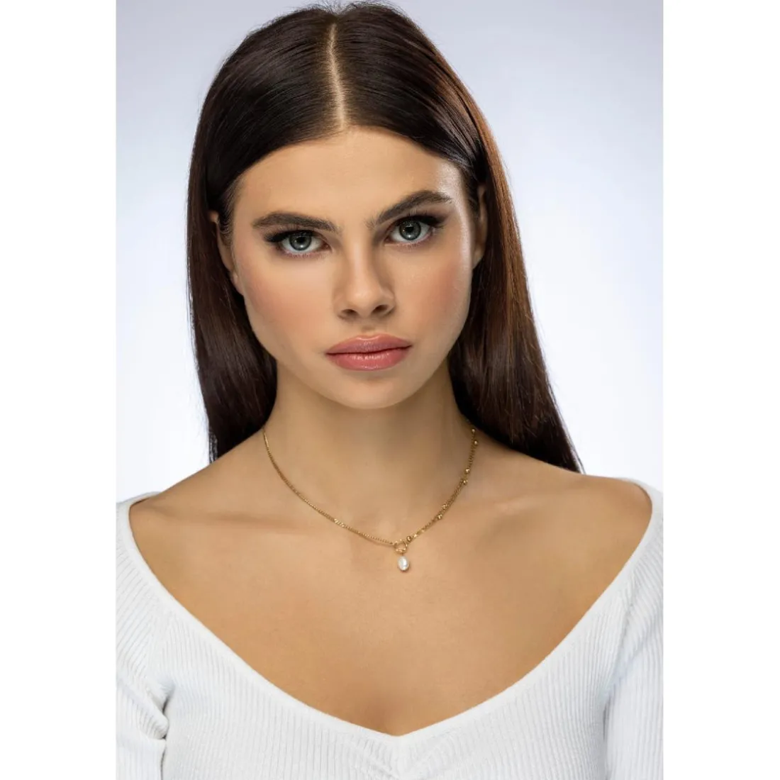 Collier femme Emily Westwood EWN23080G - Acier Doré