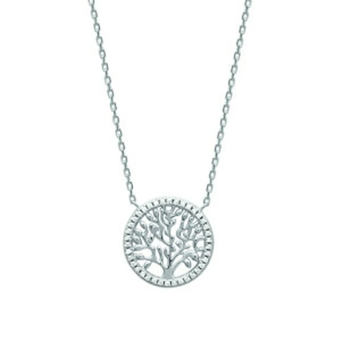 Collier Femme fantaisie arbre de vie argent Maison de la Bijouterie VWZWY645