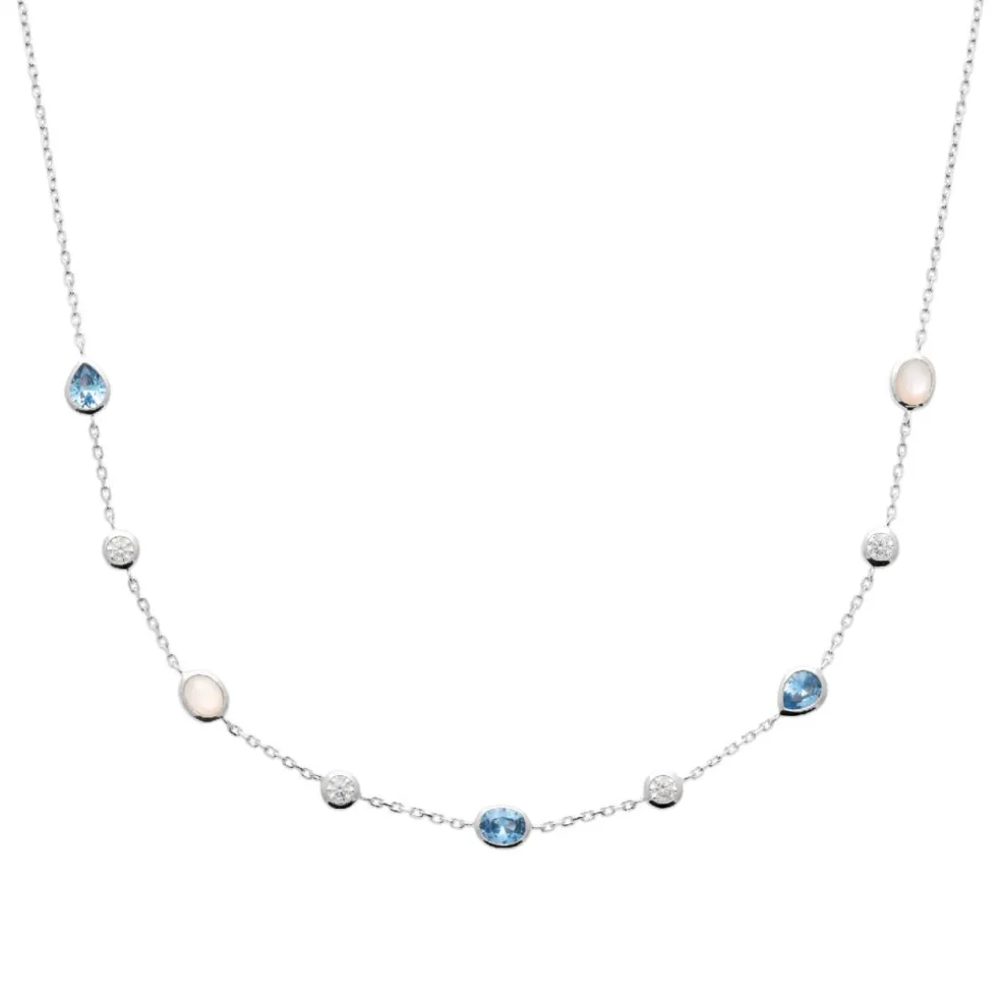 Collier femme fantaisie argent Maison de la Bijouterie VW36UU45