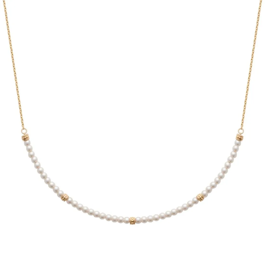 Collier femme fantaisie imitation perles plaqué or Maison de la Bijouterie UW3V0Y45