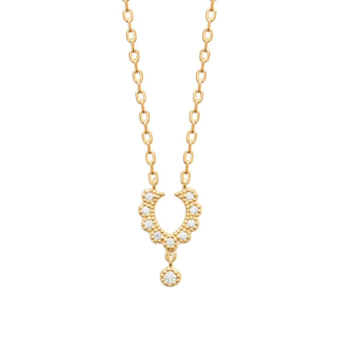 Collier femme fantaisie oz plaqué or Maison de la Bijouterie UW404V45