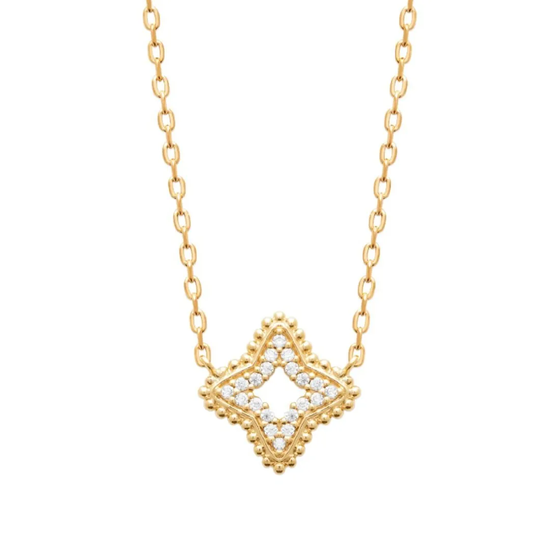 Collier femme fantaisie étoile plaqué or Maison de la Bijouterie UW3VUZ45