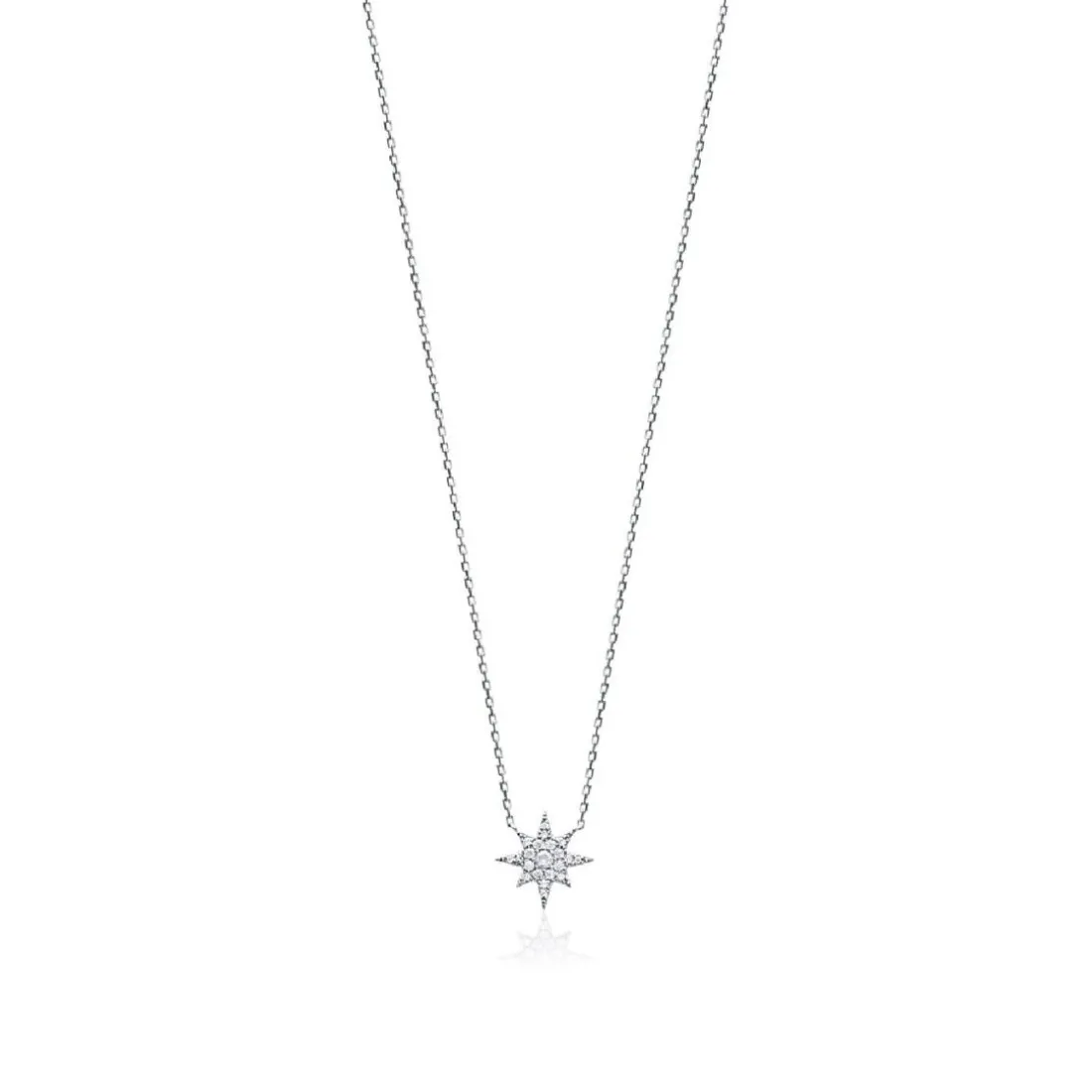Collier Femme fantaisie étoile oxyde et argent Maison de la Bijouterie VWZW6Y45