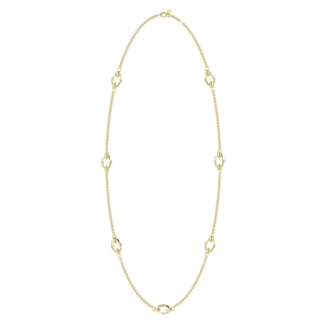 Collier Femme Guess Bijoux Bamboo JUBN05166JWYG Acier Doré
