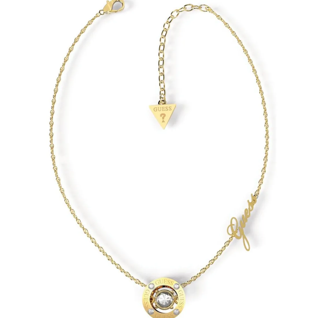 Collier Femme Guess Bijoux - SOLITAIRE JUBN01459JWYG Acier Doré