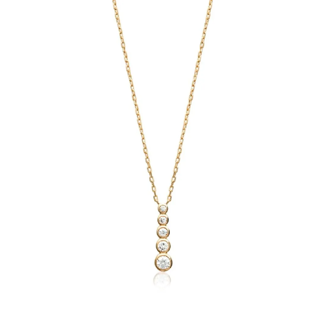 Collier femme pendentif oxyde zirconium Maison de la Bijouterie UWZWY345
