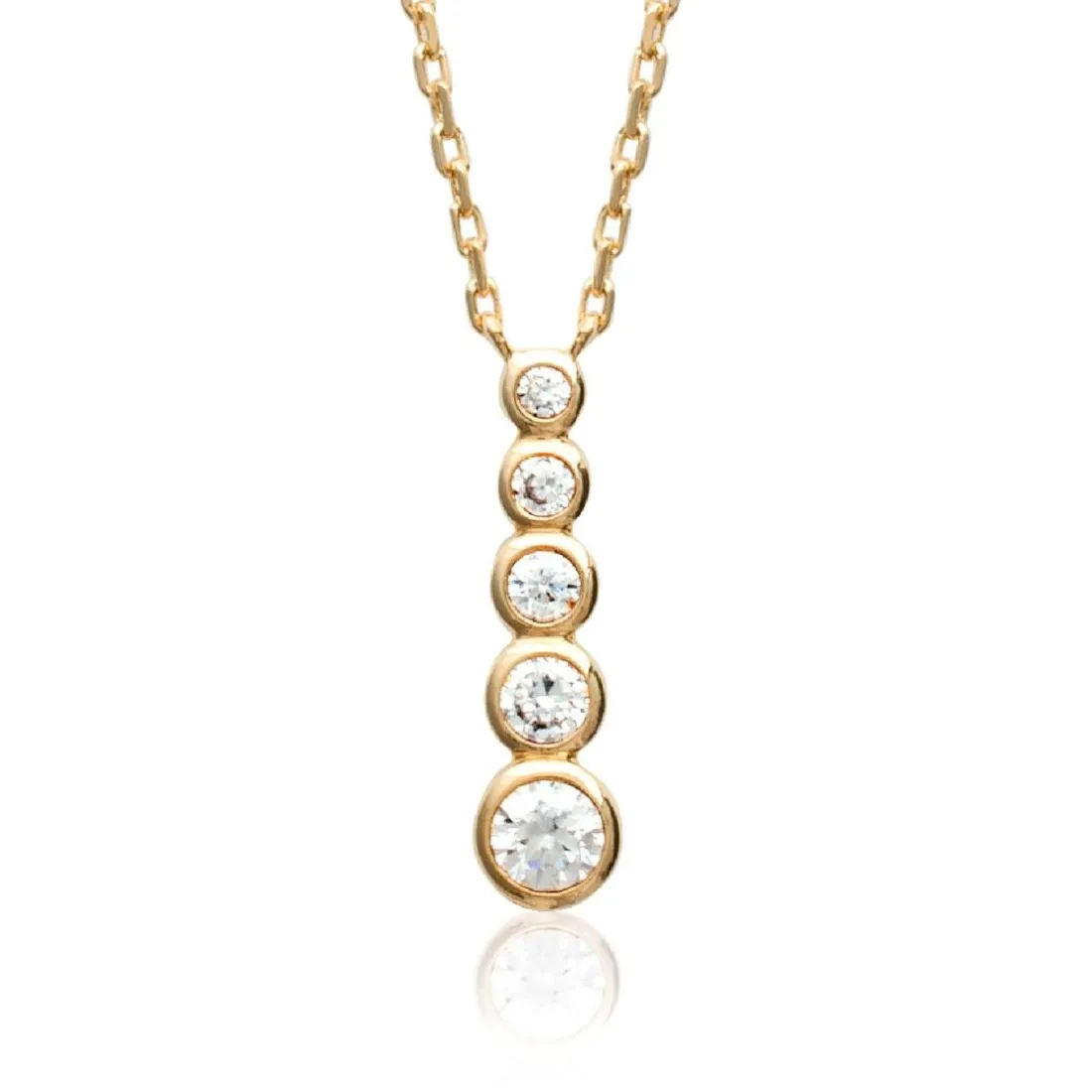 Collier femme pendentif oxyde zirconium Maison de la Bijouterie UWZWY345